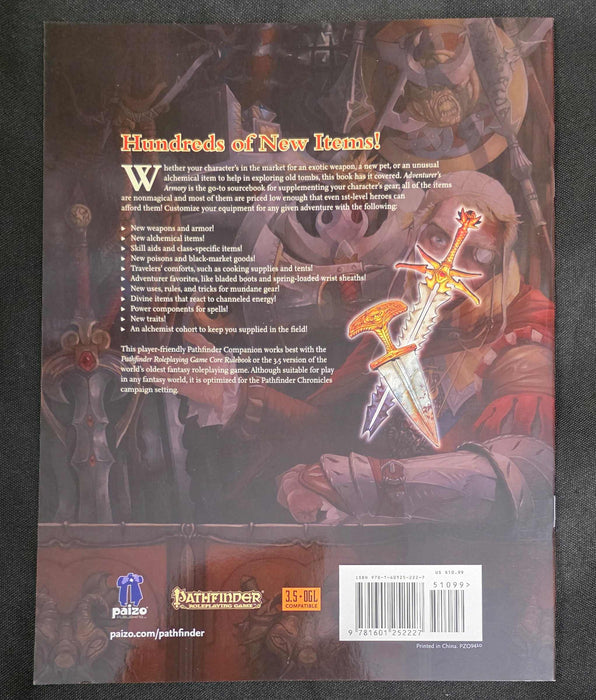 Pathfinder Player Companion  Adventurer's Armory