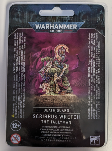 Warhammer 40K Chaos Marines: Death Guard Scribbus Wretch, the Tallyman