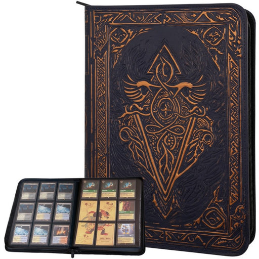 TCG Faux-Leather Trading Card Binder Blue