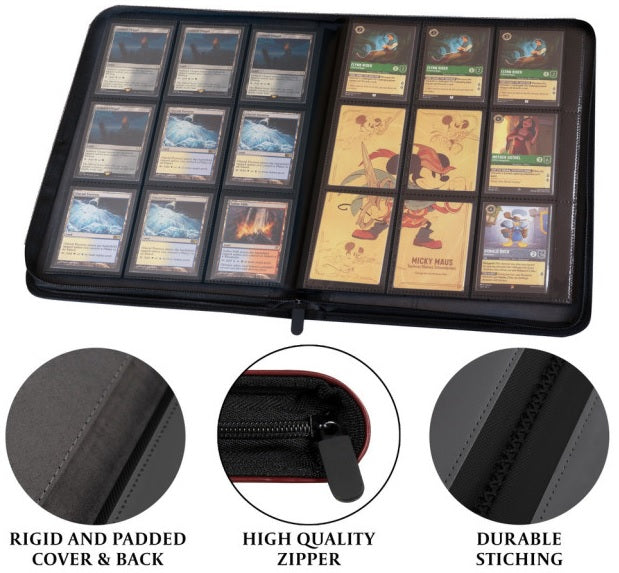 TCG Faux-Leather Trading Card Binder Blue