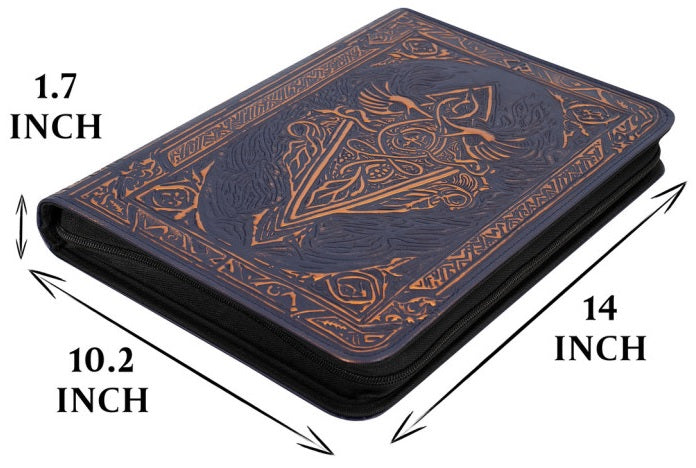 TCG Faux-Leather Trading Card Binder Blue