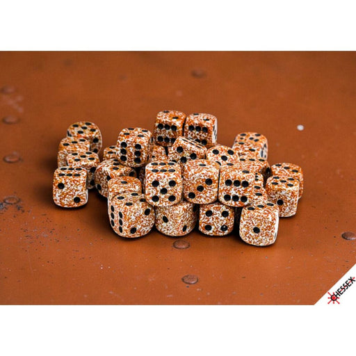 Chessex Speckled Rust 12mm d6 Dice Block (36 dice) CHX 25933