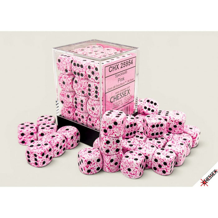 Chessex Speckled Pink 12mm d6 Dice Block (36 dice) CHX 25954