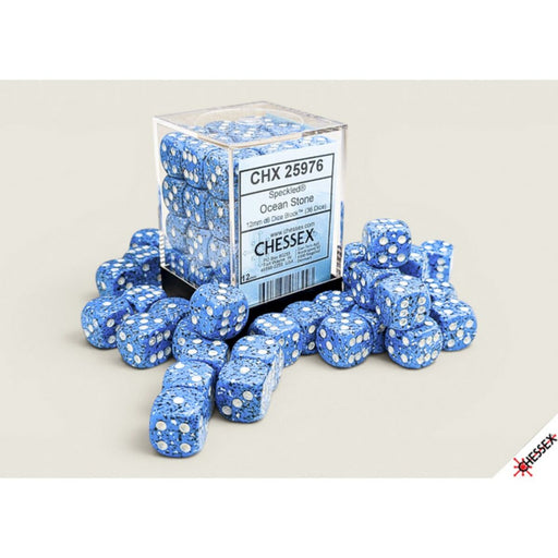 Chessex Speckled Ocean Stone 12mm d6 Dice Block (36 dice) CHX 25976