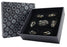 LPG Dice RPG Set Hollow Elliptic Black and Gold