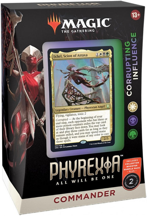 Magic the Gathering Phyrexia All Will Be One Commander Deck Corrupting Influence