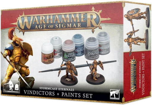 Warhammer Age of Sigmar Stormcast Eternals Vindictors + Paints Set