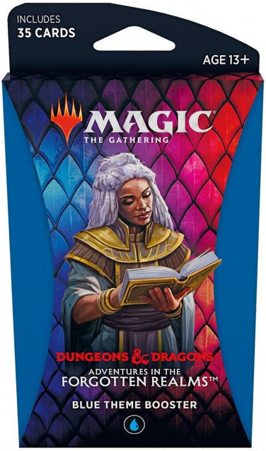 Magic the Gathering D&D Dungeons & Dragons Adventures in the Forgotten Realms Theme Booster Blue