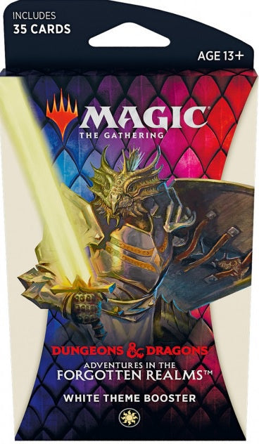 Magic the Gathering D&D Dungeons & Dragons Adventures in the Forgotten Realms Theme Booster White
