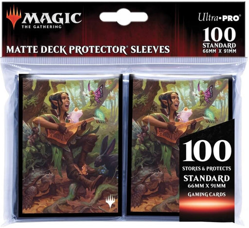 Ultra Pro Adventures in the Forgotten Realms 100ct Sleeves V5 featuring Ellywick Tumblestrum for Magic The Gathering