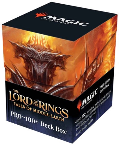 Ultra Pro The Lord of the Rings: Tales of Middle-earth Sauron v2 100+ Deck Box for Magic: The Gathering