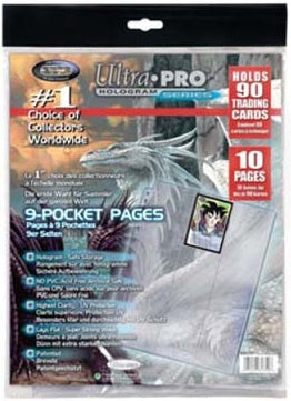 Ultra PRO 9-Pocket 11-Hole Platinum Page (10 count retail pack)