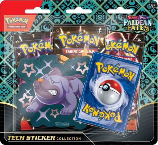 Pokémon TCG Scarlet & Violet 4.5 Paldean Fates Tech Sticker Blister - Shiny Maschiff