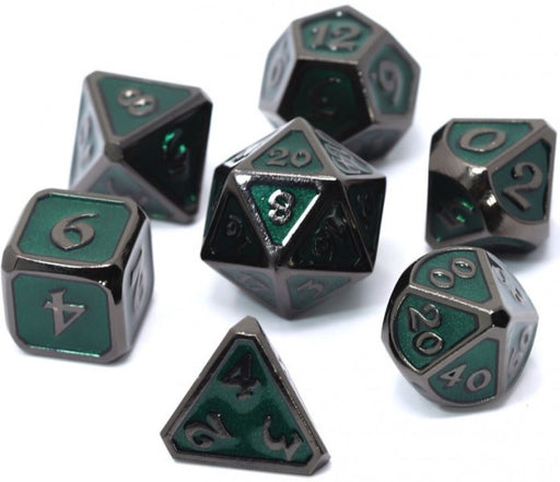 Die Hard Dice Metal Set Polyhedral Mythica Sinister Emerald