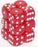Dice Opaque 16mm d6 Red/White Dice (12) CHX25604