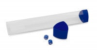 BCW Clear Playmat Tube with Blue Caps/Dice