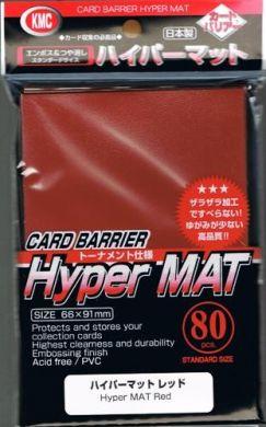 KMC Card Sleeves Hyper Matt Red (80)