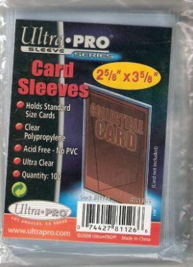 Ultra Pro Card Sleeves Clear 100 Pack 81126 Ultra Pro Card Sleeves Clear 100 Pack 81126