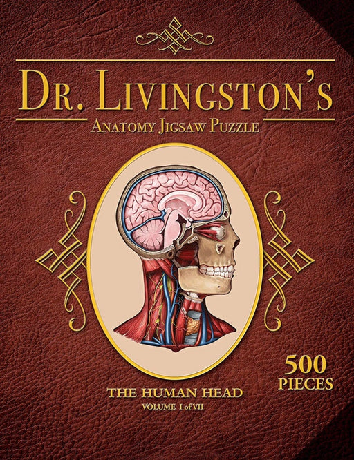 Dr. Livingston's Anatomy the Human Head Puzzle 500 pieces  Jigsaw Puzzle