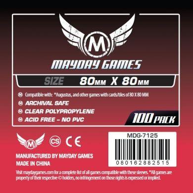 Mayday Games 80 X 80 mm - 100 Pack Medium Square Card Sleeves