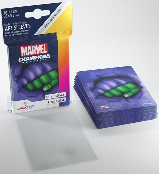 Gamegenic Marvel Champions Art Sleeves - She Hulk (66mm x 91mm) (50 Sleeves)