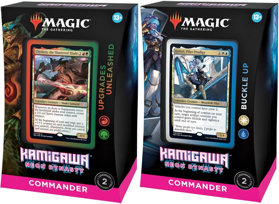 Magic the Gathering Kamigawa Neon Dynasty Commander Deck Set of 2