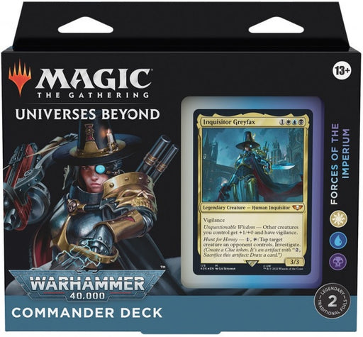 Magic the Gathering Warhammer 40,000 Universes Beyond Commander Deck Forces of the Imperium
