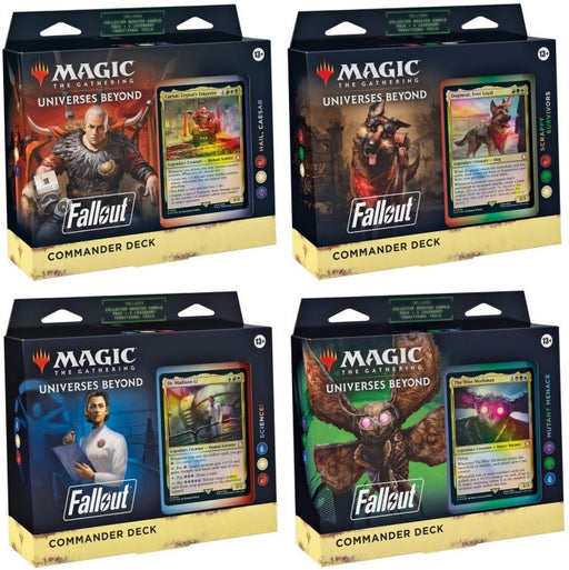Magic the Gathering Fallout Commander Deck Set of 4