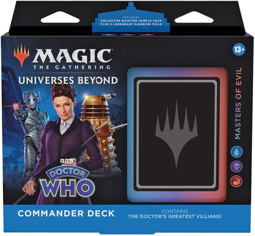 Magic the Gathering Universes Beyond Doctor Who Commander Deck Masters of Evil