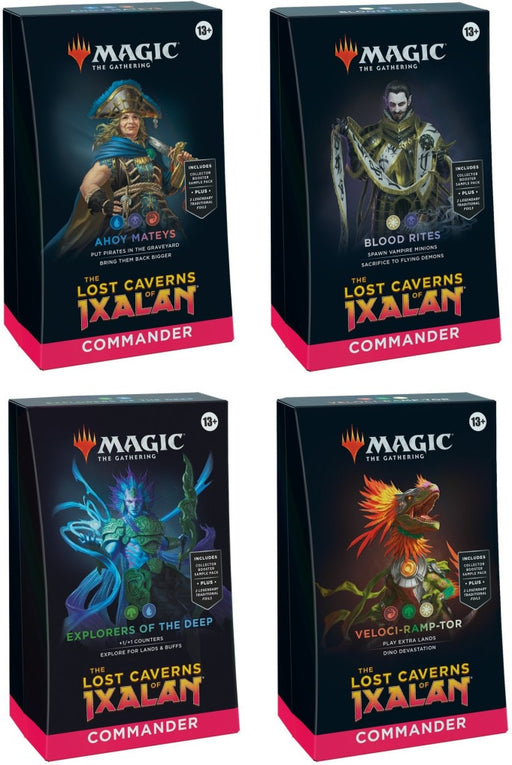 Magic the Gathering the Lost Caverns of Ixalan Commander Deck Set of 4