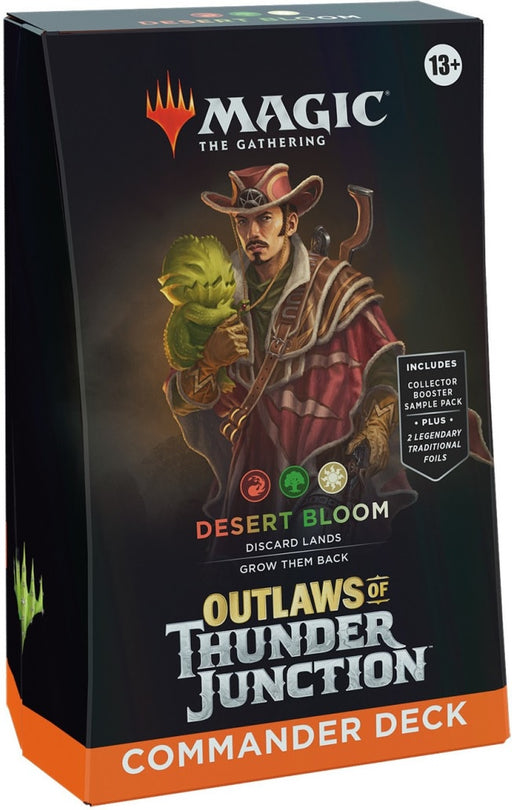 Magic the Gathering Outlaws of Thunder Junction Commander Deck Desert Bloom Pre Order