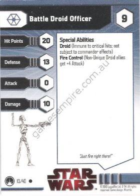 Masters of the Force 13 Battle Droid Officer