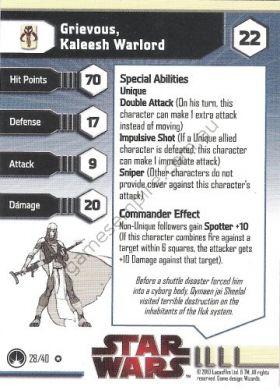 Masters of the Force 28 Grievous, Kaleesh Warlord