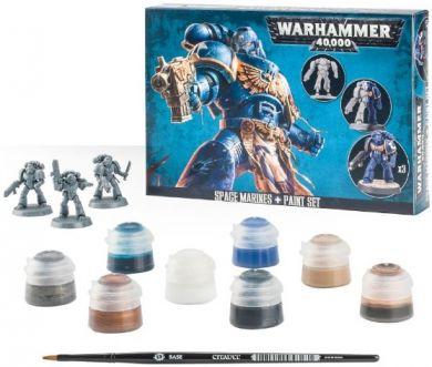 Warhammer 40K Space Marines: Space Marines + Paint Set 60-11