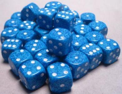 Dice Speckled 12mm D6 Water (36)