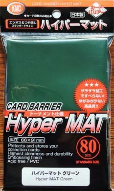 KMC Card Sleeves Hyper Matt Green (80)