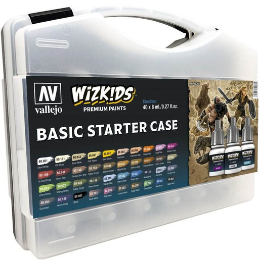 Wizkids Premium Paint Set by Vallejo: Basic Starter Case