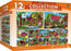 Masterpieces Puzzle 12 Pack Alan Giana 12 Pack Bundle Puzzles (100 x4, 300 x4 & 500 x4) Jigsaw Puzzl