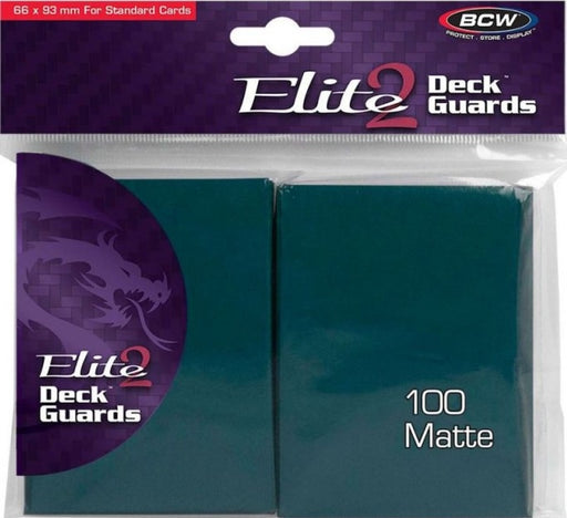 BCW Deck Protectors Standard - Elite2 - Matte - Teal (100 Sleeves Per Pack)