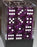 Dice Translucent 12mm D6 Purple with White (36)  CHX23807