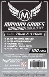Mayday Games Magnum Silver Ultra-Fit Card Sleeves - 70 x 110 mm (100)
