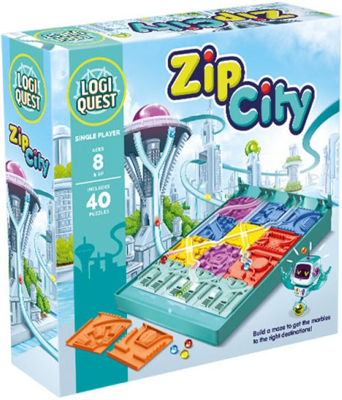 Logiquest Zip City Logic Puzzle