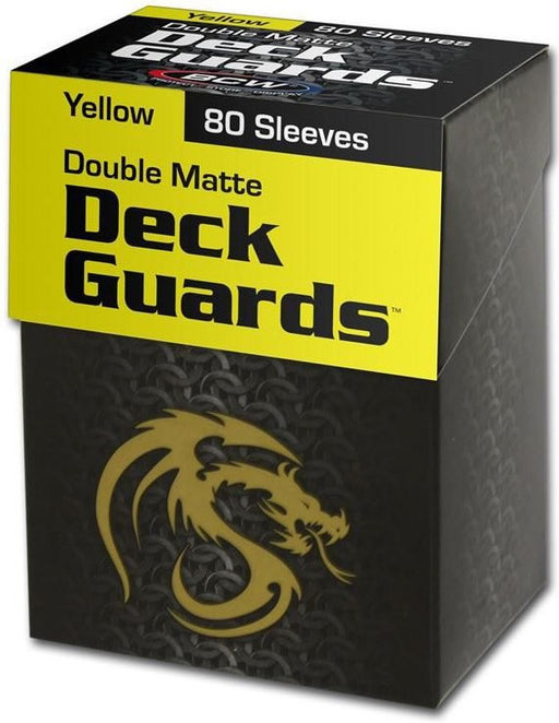 BCW Deck Guard - Matte - 80 Boxed - Yellow