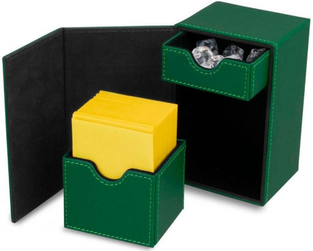 BCW Deck Vault Box LX Green (Holds 80 cards)