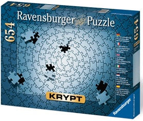 KRYPT Silver Spiral Puzzle 654 piece Jigsaw Puzzle