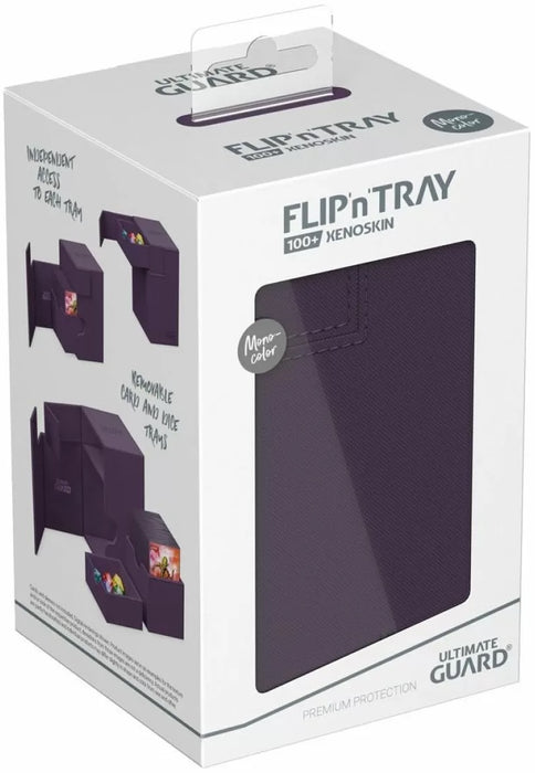 Ultimate Guard Flip n Tray 100+ XenoSkin Monocolor Purple Deck Box