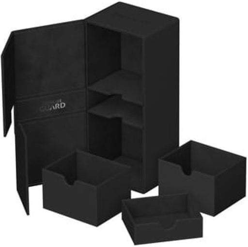 Ultimate Guard Twin Flip n Tray Deck Case 266+ Xenoskin Black Deck Box