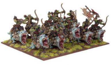 Kings of War - Goblin Fleabag Rider Sniffs Regiment