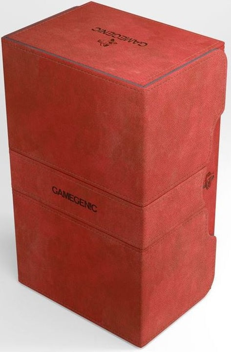 Gamegenic Stronghold Holds 200 Sleeves Convertible Deck Box Red