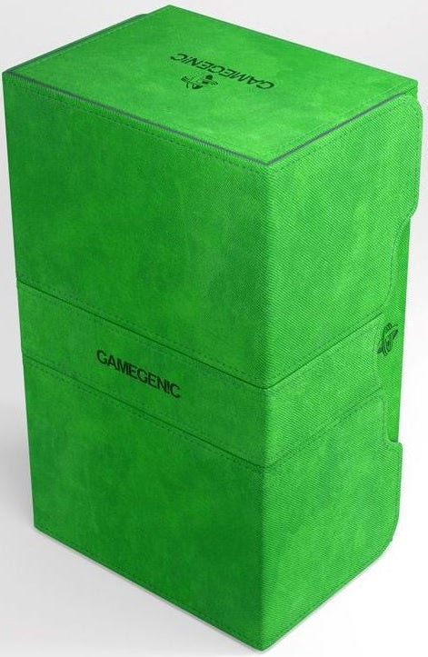 Gamegenic Stronghold Holds 200 Sleeves Convertible Deck Box Green